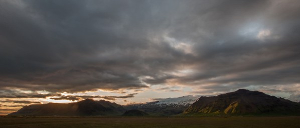 Abendsonne überm Eyjafjallajökull